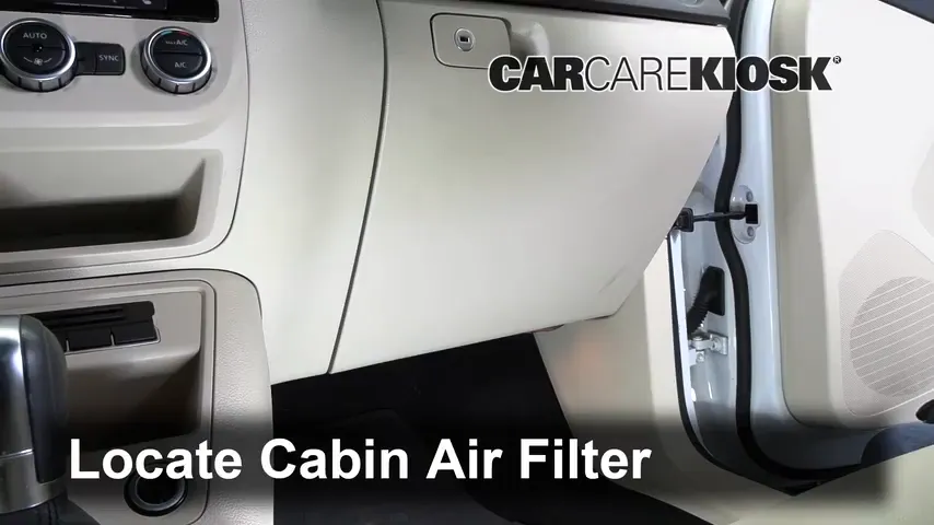 2014 Volkswagen Tiguan R-Line 2.0L 4 Cyl. Turbo Air Filter (Cabin) Replace